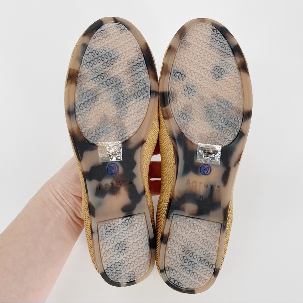 Rothy's Tan and Blue Flats - Picture 5 of 12
